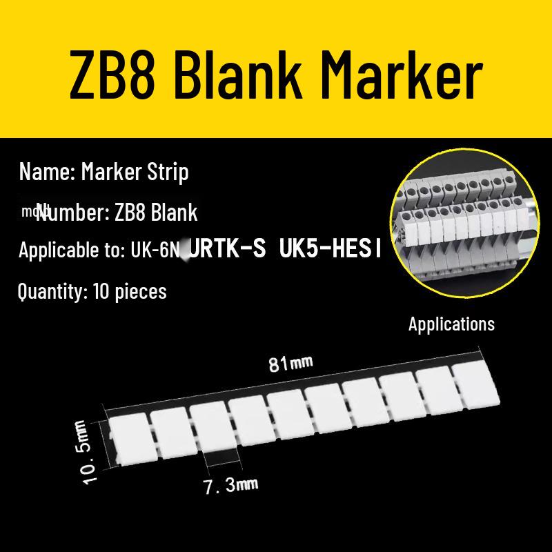 UK 2.5B/5/6/10N Rail Mount Terminal Block with Non-Stripping Screw Clip
