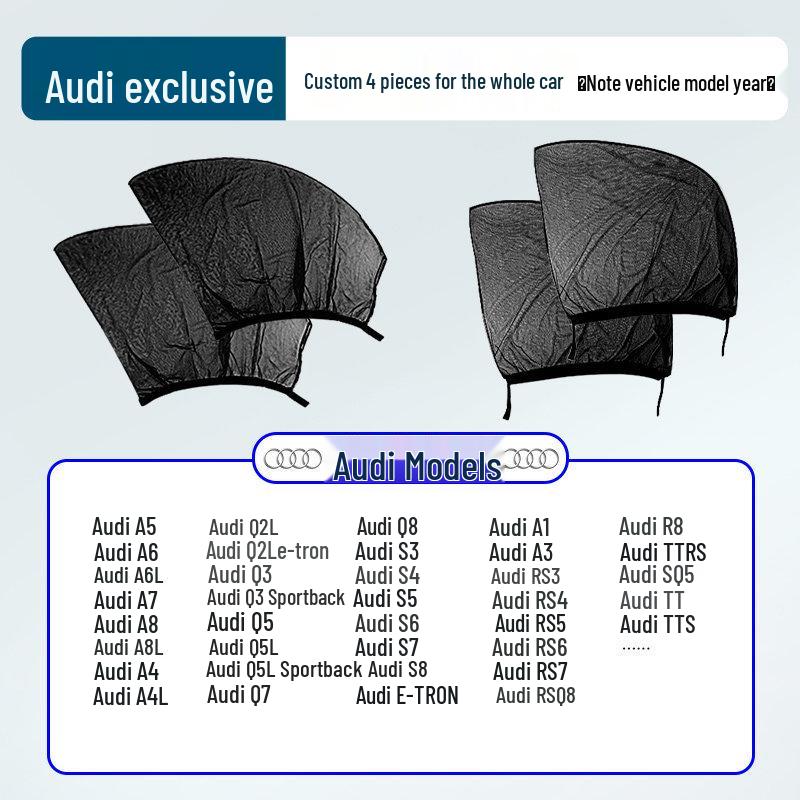 Japanese Car Window Sunshade & Mosquito Screen - Heat Insulation & Insect Protection Curtain