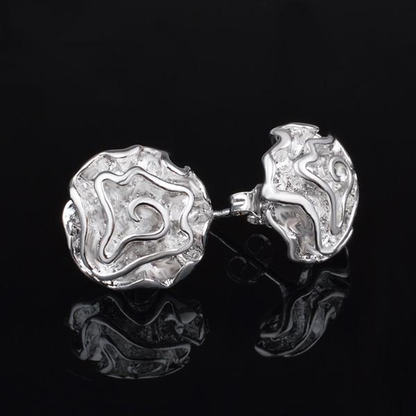 Women Girls Simple Love Heart Shape Hoop Earrings Studs Jewelry Trinket N7