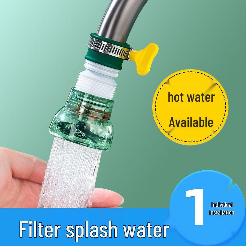 

Silicone Splash-Proof Faucet Extender for Kitchen & Dorm