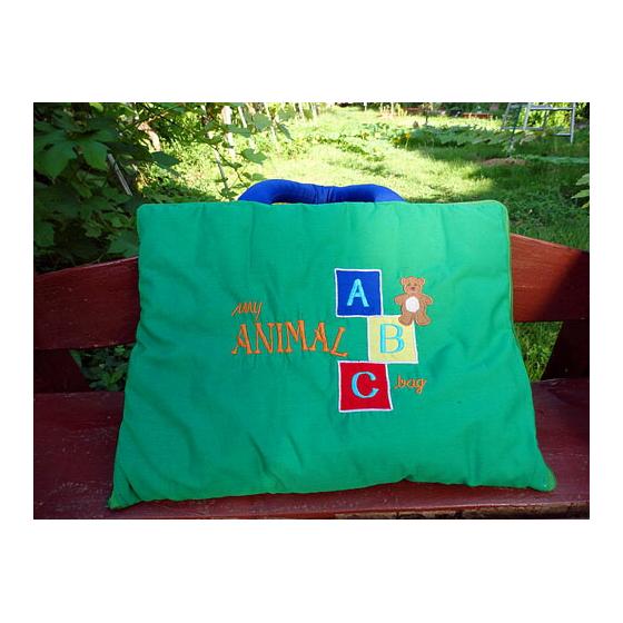 Fabric Picture Book ABCMY ANIMAL ABC Bag Embroidery English Version [Intellectual Development Lesson Book] English Education Early Childhood