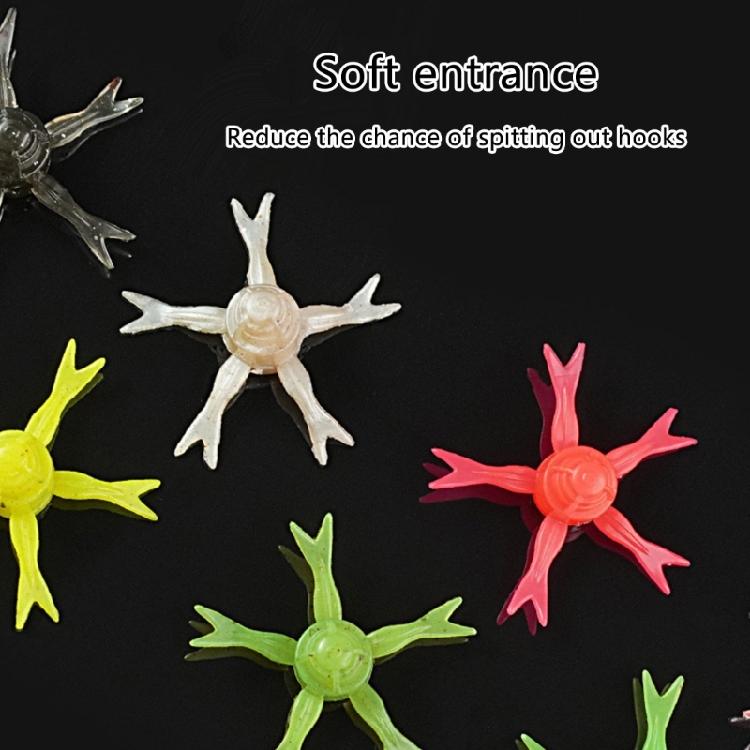 6Pcs Soft Swimming Lures Slow Floating Lures Baits Artificial Fishing Lures Simulation Jellyfish Soft Swimming Lures Set