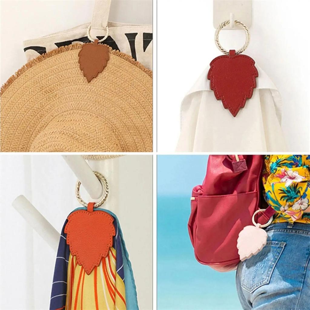 Travel Magnetic Cap Clip Leather Hbag Magnetic Cap Clip Summer Visor Storage Clipbucket Sombrero Fedora Straw Beach