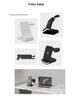 3-in-1 15W Fast Charging Foldable Wireless Charger for Apple, Samsung, Huawei & Google Devices