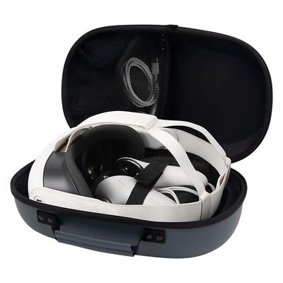 Carrying Case Bag Lens Protective Cover Waterproof Travel Carrying Case with Mesh Pocket for Meta Quest 3 VR Headset Controller