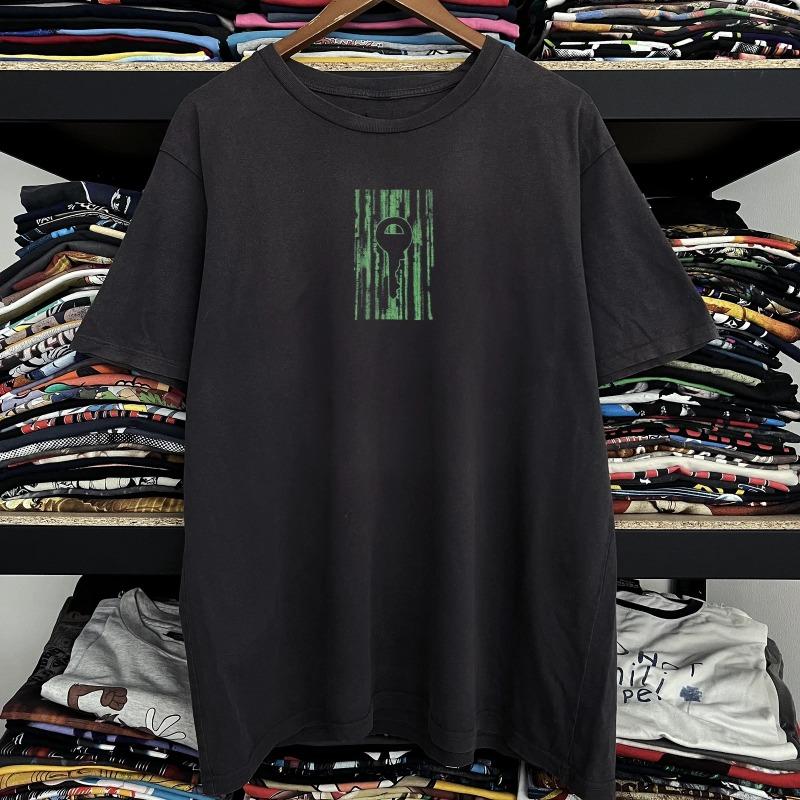 Matrix 2 Reloaded Retro Street Tshirt Summer New Casual Fashion Unisexs and Womens Same Tshirt S
