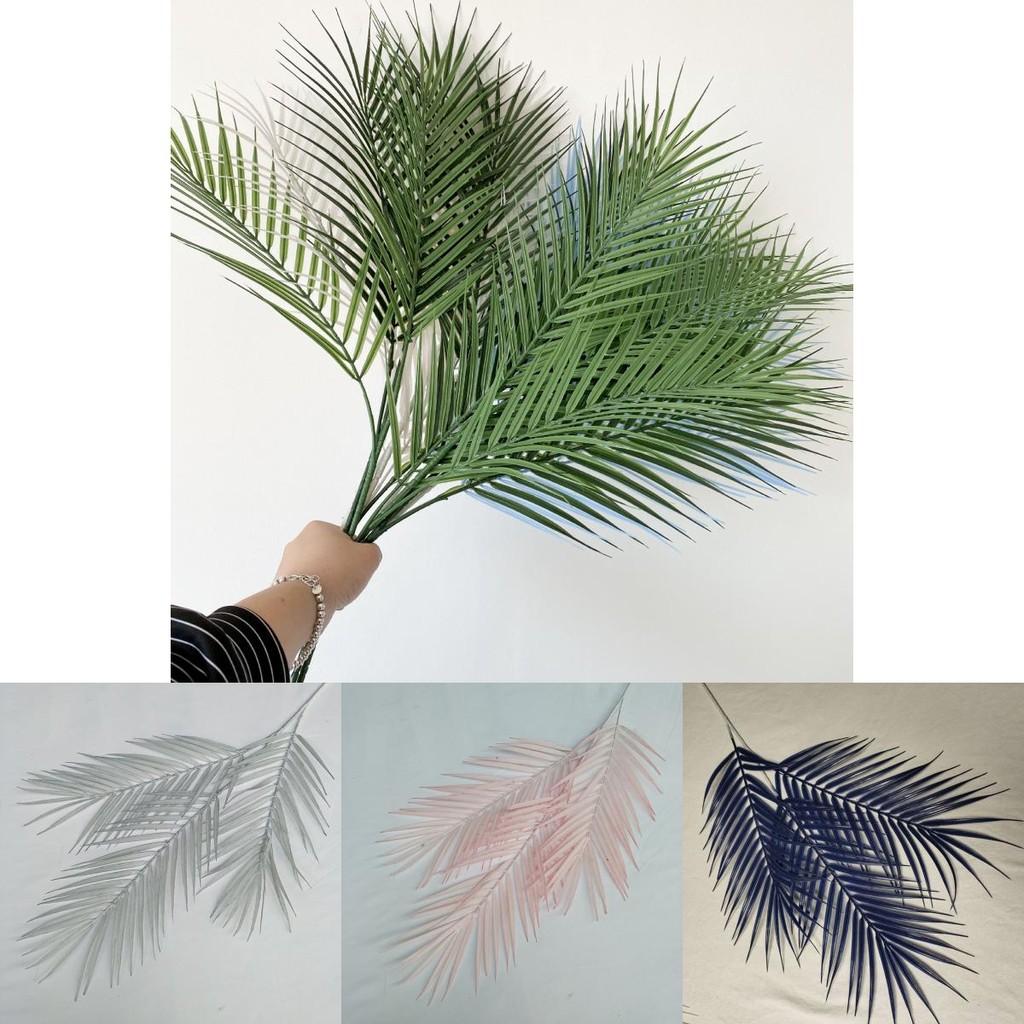 Artificial Fern Leaves Plastic Three Pronged Greenery For Wedding Dcor Photography Props Home Styling