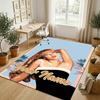 Personalized Crystal Velvet Carpet,Sabrina Carpenter Custom Printed Name, Plush Area Rug For Home Indoor Decor