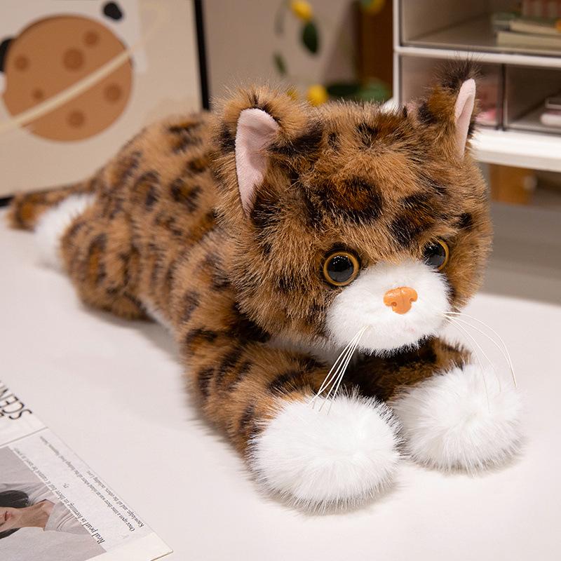 Cute Simulated Pose Cat Doll Plush Toy Doll Children Sleep Comfort Pillow Doll Men and Women Gifts