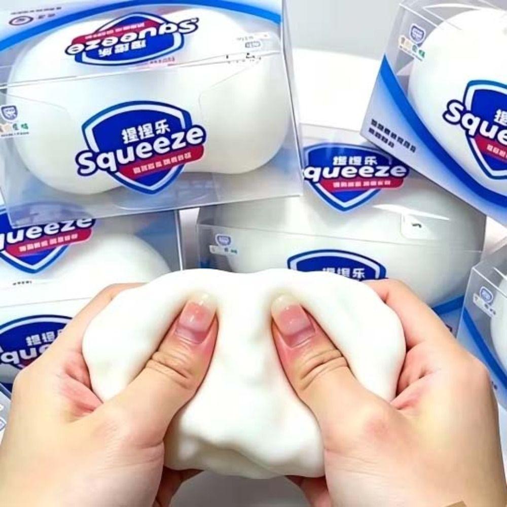 Filled Soft Soap Ball Squishy Handmade Crunchy Fidget Toy Boys Girls Building Block Squishy Studen