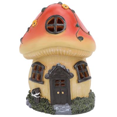 Mushroom Outdoor Solar Powered Statue Light Garden Sculpture Decor Light Automatic Sensor Ornament
