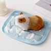 Hamster Pad Non-slip Bottom Cool Feeling Cartoon Pattern Cooling Ice Cloth Hamster Sleeping Cushion House Pet Supplies