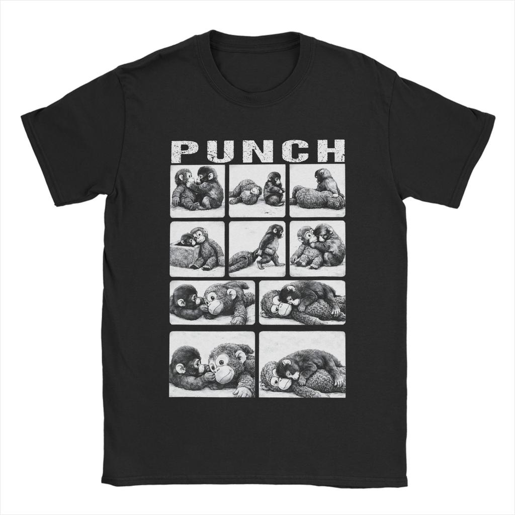 Dabbing Monkey Punch T Shirt Summer  Novelty T Shirts Couple  Cotton Crew Neck XL XL XL Tees Short Sleeve Vintage Tshirt