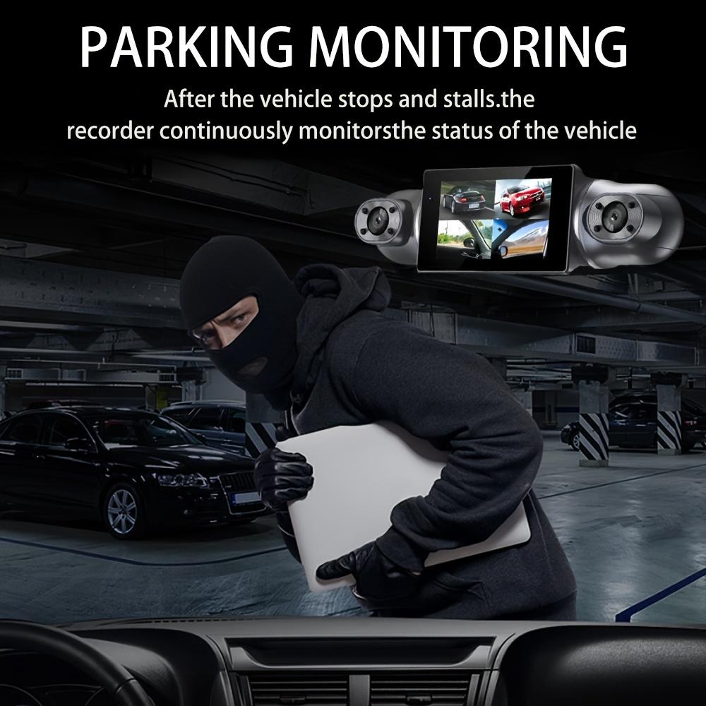 Car Dash Cam 4 Channel Black Box Driving Camera FHD 1080P Front Left Right Rear Night Vision Loop Recording 24H Parking Monitor