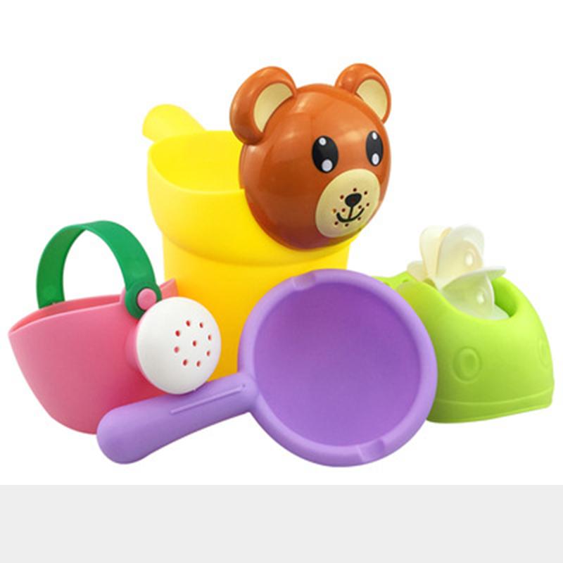 Kids Shower Bath Toys Cute Yellow Duck Waterwheel Elephant Toys Baby Faucet Bathing Water Spray Tool Dabbling Toy Dropshipping