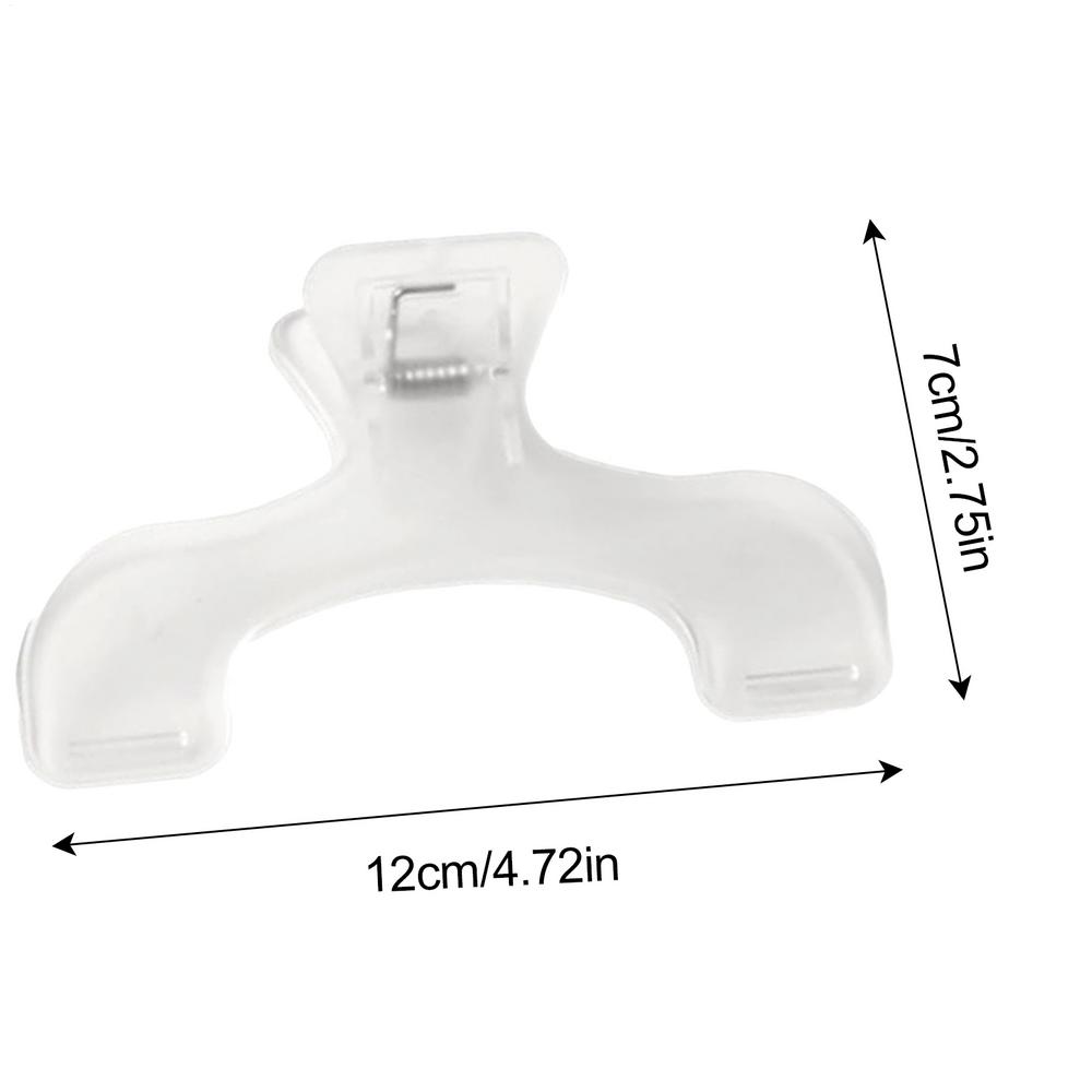 

1pc Anti-Flip Book Clip Transparent Polyethylene Storage Organizer for Stationery - Ideal for Notebooks Book Organizer Rack прозорий