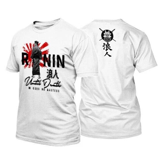

Samurai T-Shirt Japanese Warrior Kanji Bushido Code Shogun Katana 2 sided print S