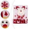 Christmas Themed Elastics Chair Cover Realistic Christmas Designs for Family Gatherings