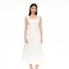 Veromoda 2025 Summer Cotton Blend Square Neck Maxi Dress