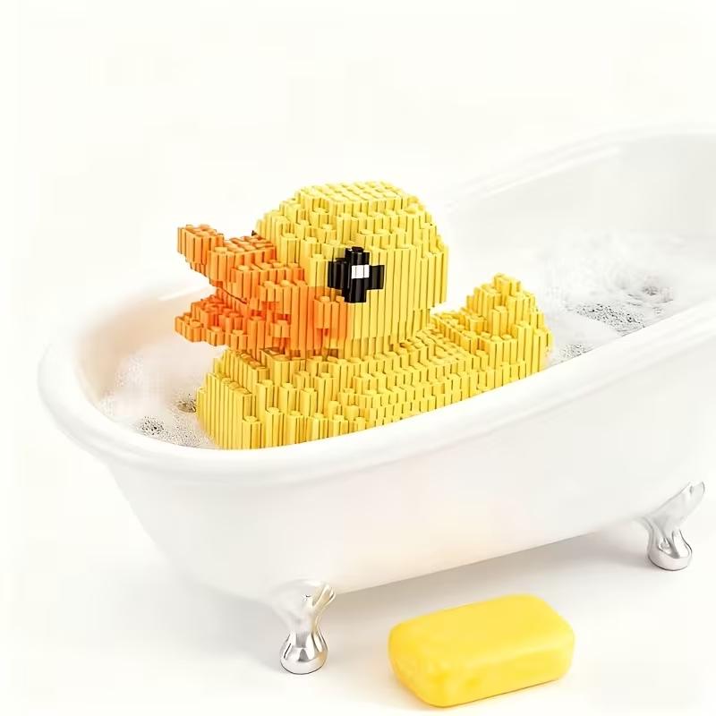 Yellow Duck Building Block Set - STEM Toy, Interlocking DIY Assembly Kit