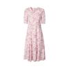 Jiu Zi Women's Elegant Textured Seven-Sleeve Dress