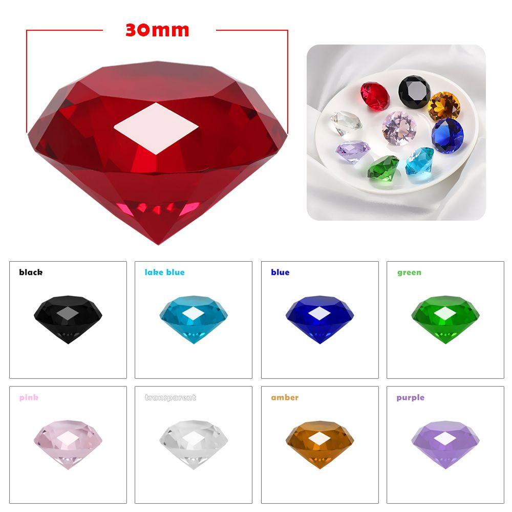 3cm Colorful Glass Crystal Diamond Table Confetti Clear Wedding Supplies Party Decoration Romantic Gifts DIY Accessories