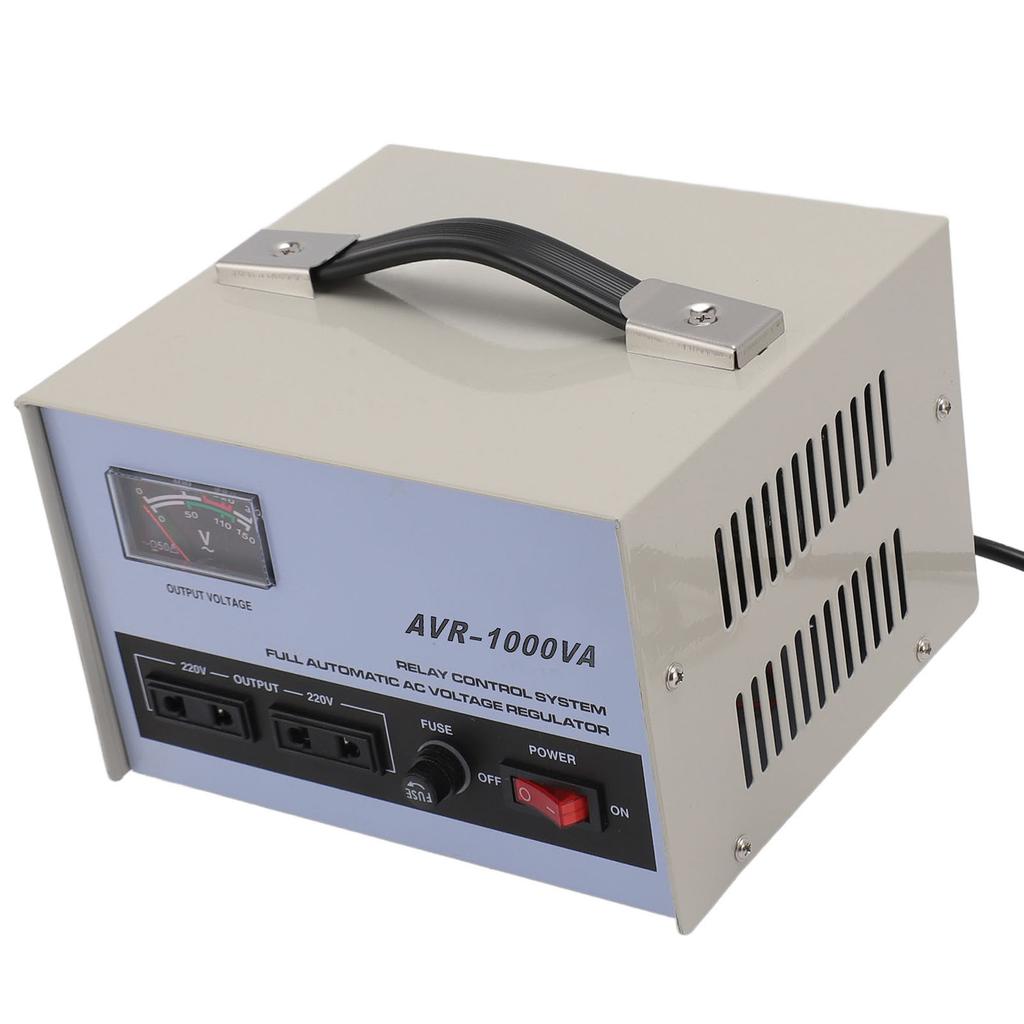 AC Voltage Regulator 1000W 160?250V Input 220V Output 3 Sockets Automatic Voltage Stabiliz