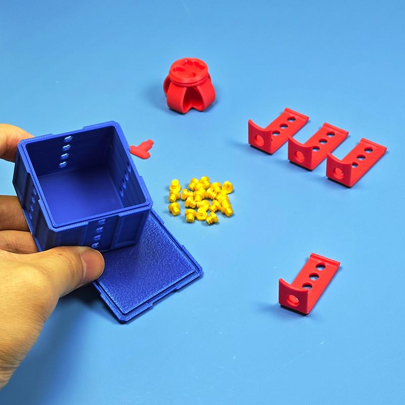 1 шт. Большая надоедливая коробка для розыгрышей с винтами, 3D-печатная подарочная коробка, контейнер для денег/карточек, рождественский подарок