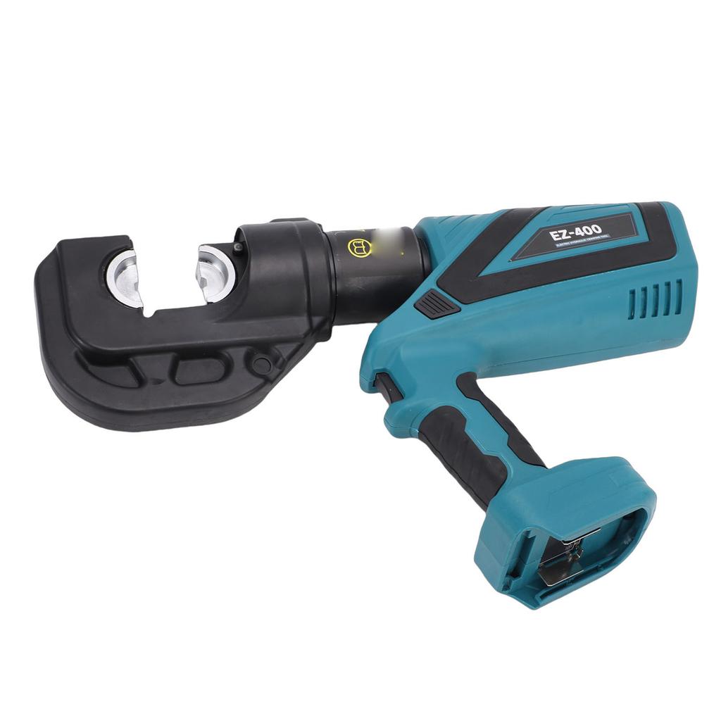 Electric Hydraulic Crimping Tool, 120KN Silicone Handle, 360 Rotating Head for Copper Aluminum Cable, Crimping Pliers with Industrial Display and Two