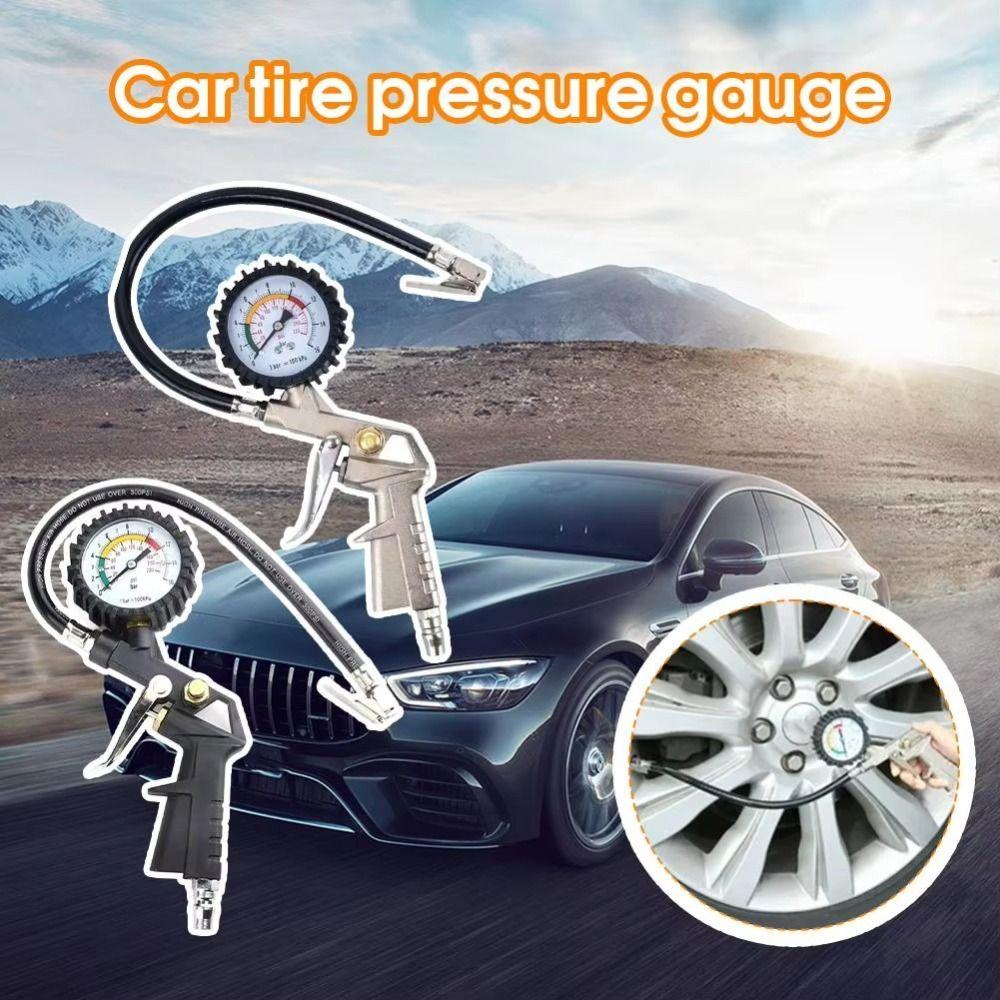 0-16Bar Tire Air Pressure Gauge 220PSI Digital Tire Inflation Adapter Motorcycle Tire Inflation