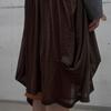 Lcdc Tm Double Layered Volume Skirt (Brown)