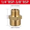Quick Fit Adapter Brass Brass Tube Fitting Male Thread BSP Brass Nipple 1/8" 1/4" 3/8" 1/2" 3/4" 1" BSP Coupler Fitting