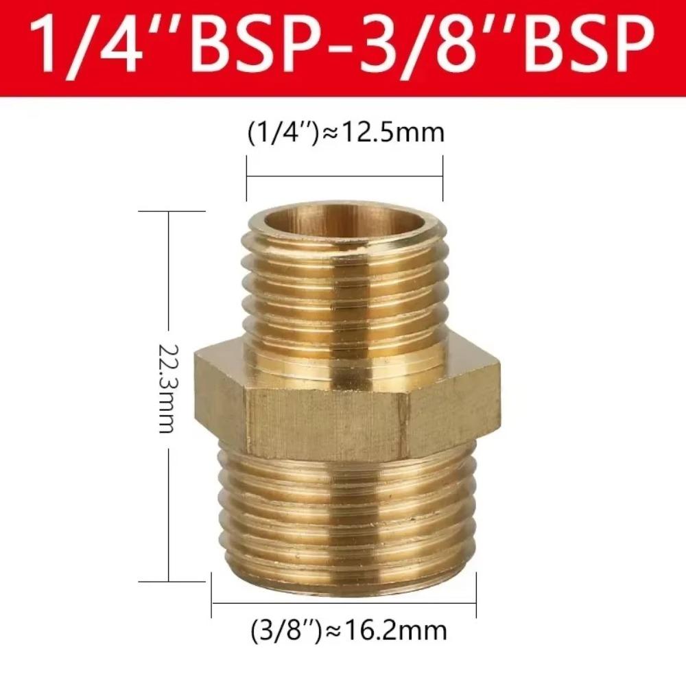 Quick Fit Adapter Brass Brass Tube Fitting Male Thread BSP Brass Nipple 1/8" 1/4" 3/8" 1/2" 3/4" 1" BSP Coupler Fitting