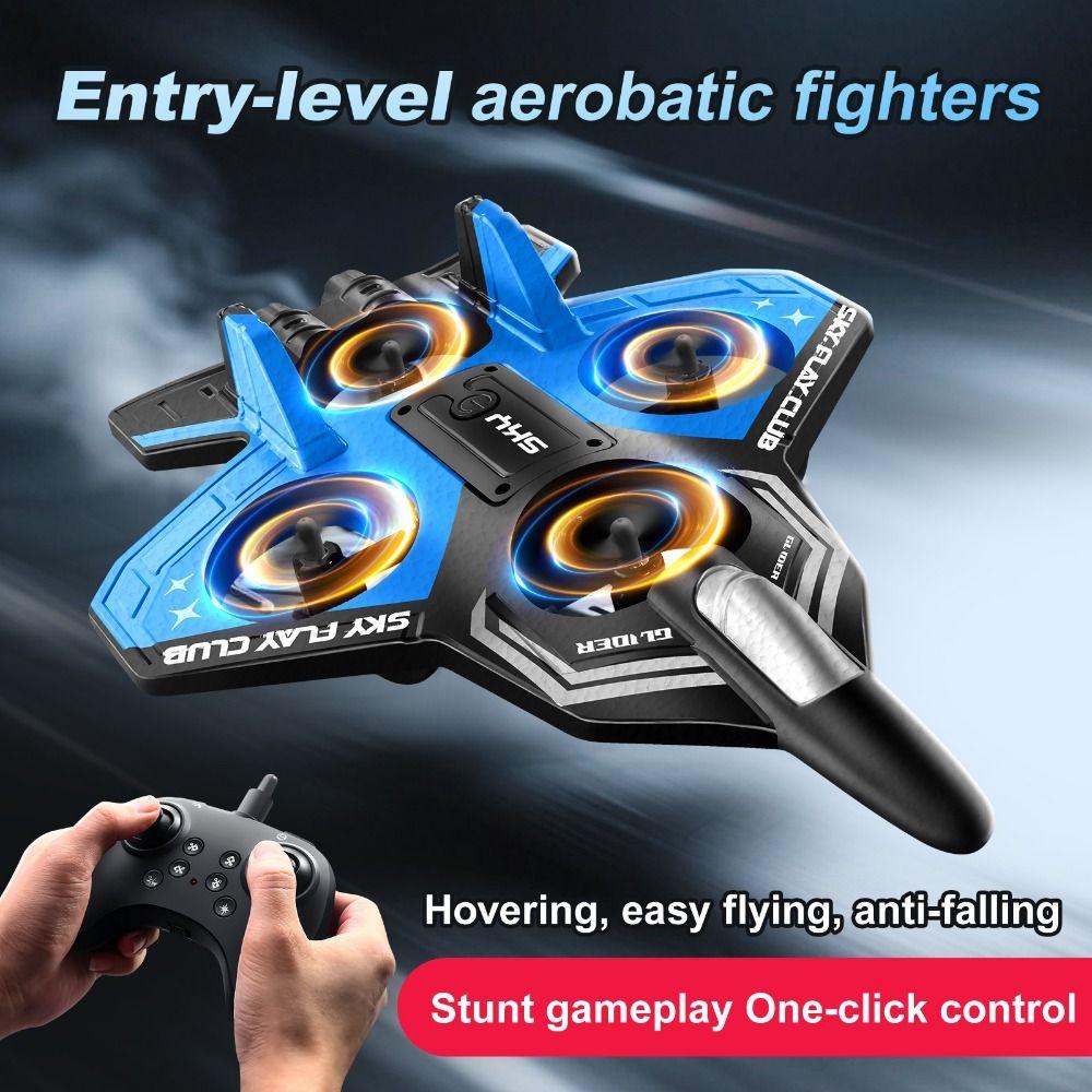 

RC Drones Remote Control Foam Fighter EPP Foam RC Hobby Jet Plane Home Decor синій