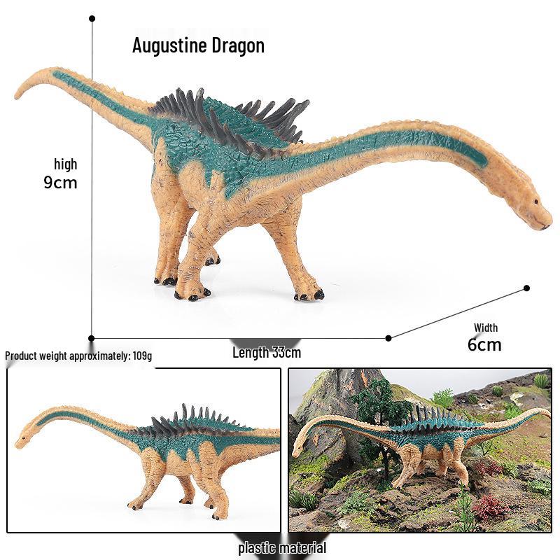 Cretaceous Ligabueino Dinosaur Model Toy - Hard Plastic Animal Figure for Kids