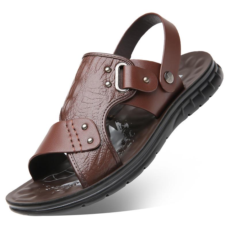 Herren Dual-Use Zehensandalen mit geschlossener Zehe: Rutschfest, Atmungsaktiv, Weiche Sohle, Langlebige Sommer-Strandschuhe