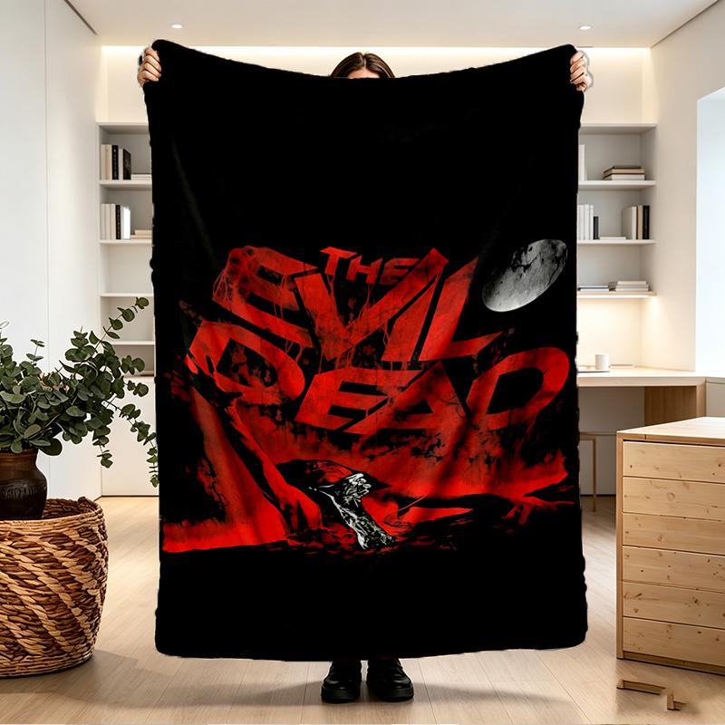 The Evil Dead Print Blanket - Soft & Comfortable, for Bedroom, Travel, Sofa, Home Decoration - Birthday Christmas Gift for Friend