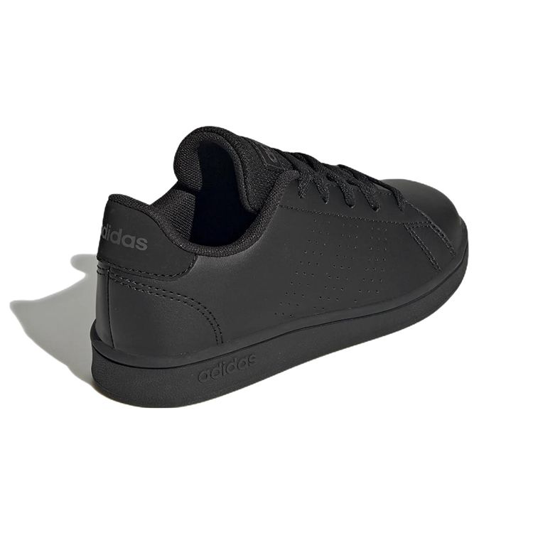 Adidas Neo Advantage K Comfortable Versatile Non-Slip Durable Low-Top Skate Shoes Kids Sneakers Black GW6484