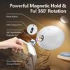 LED Magnetic Wall Light Stepless Dimming Wall-Mounted Lamp, 3-Tone, 360° Rotation, Quick Install, Strong Adhesive, Cordless, Rechargeable, Touch