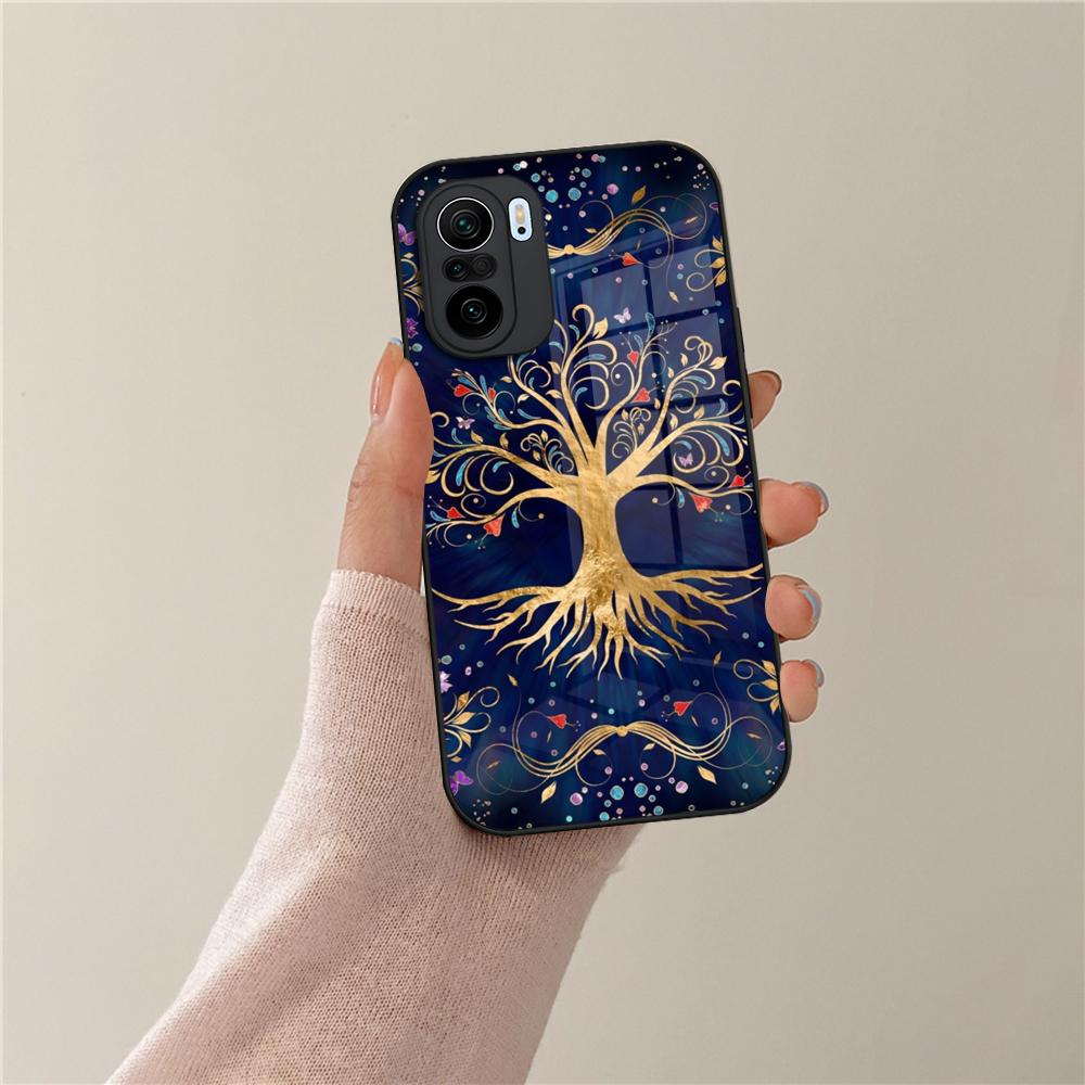 

Чехол для телефона Древо Жизни Космос для Xiaomi POCO X7 X6 M7 M6 M5 M4 F7 F6 F4 F5 X5 X4 Pro GT Закаленное Стекло Poco x7 pro