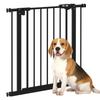 Self-Closing Dog and Pet Gate for Stairs and Entrances, 68x77 Cm, Black