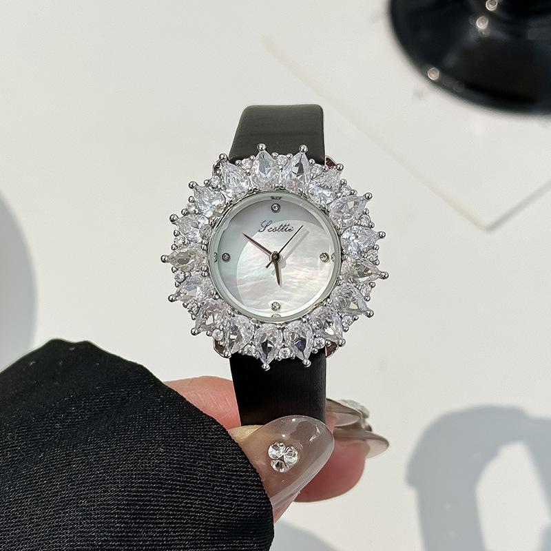 Watch Women'S Retro Sense Light Luxury Wheat Ear Strap Women'S Watch With Diamonds High Value