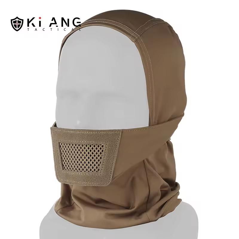 Wholesale KIANG Brand Elastic Fabric Balaclava Full Face Visor Beanie for Men & Women with Custom Logo Option Made in Fujian RWPJ84