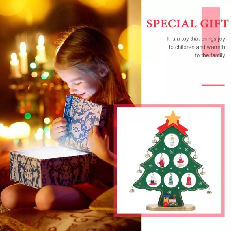 Mini Tree Decorative Christmas Ornaments Xmas Table Decoration Children Gift