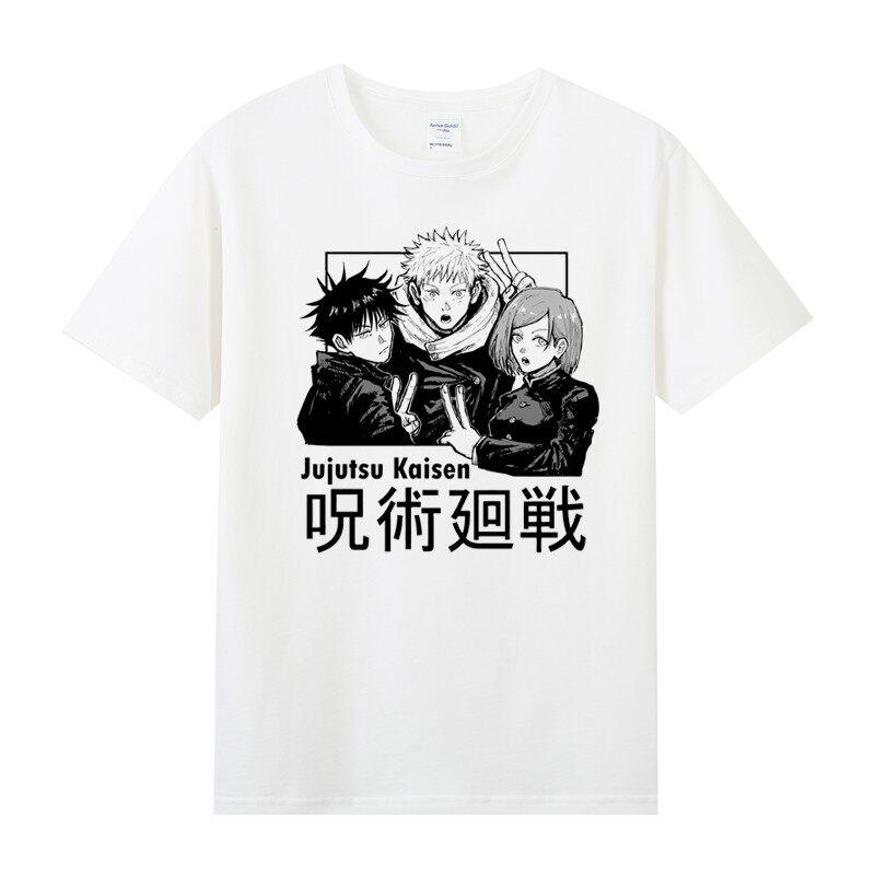 

2026 New Japanese-style Anime Jujutsu Kaisen Print T-shirt Short Sleeve T-shirt Men s and Women s T-shirt Men s T-shirt 5XL різнокольоровий