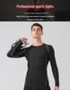 Cross-border PRO Men's Quick-Dry Sports Tights: High Elastic, Sweat-Absorbent, Long-Sleeved Fitness & Cycling Shirt