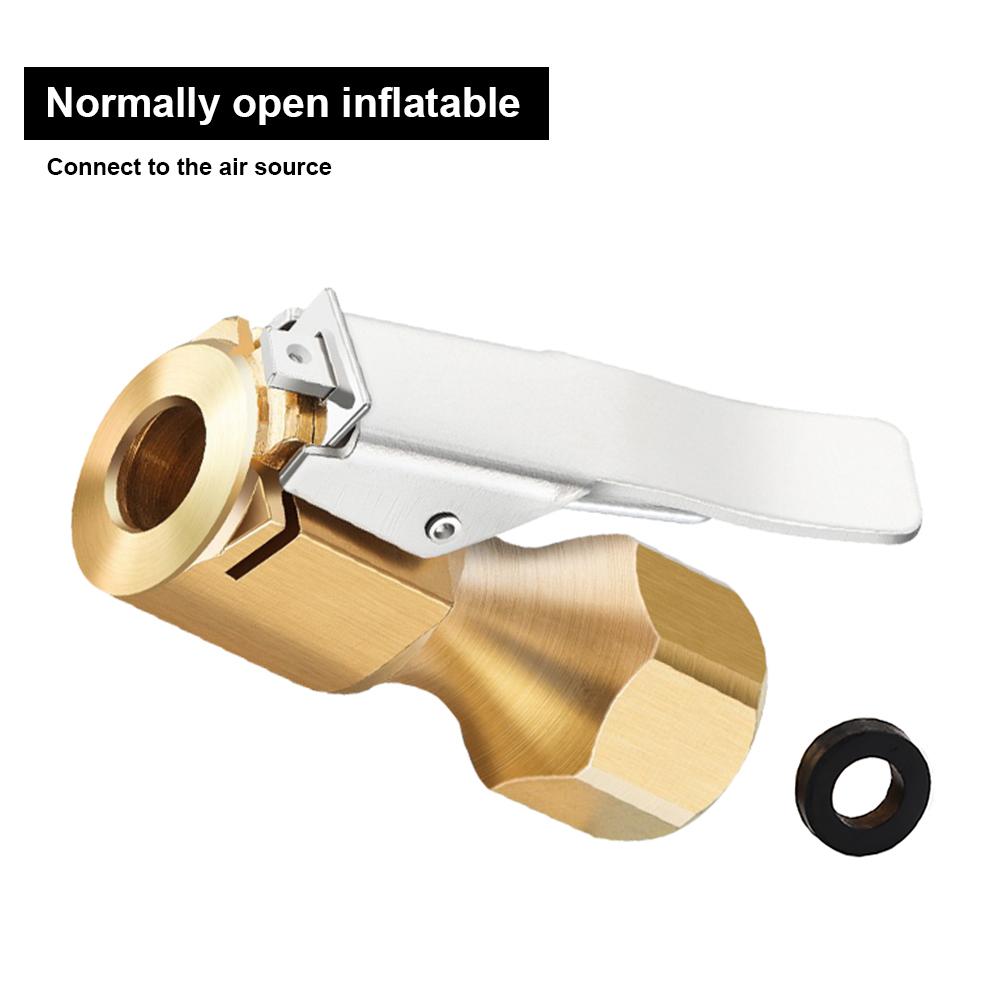 1 Pcs Brass Air Tyre Valve Stem Bike Motorcycle Car Tire Quick Reinforced Inflator Chuck Heavy Duty Inflatable Nozzle New