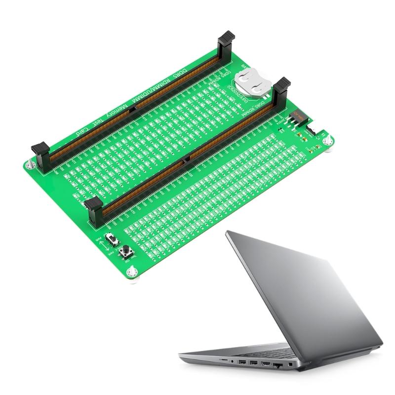 Bærbar/stasjonær minnespor DDR5 diagnostisk reparasjonstestkort med LED-tester Feilsøk enkelt