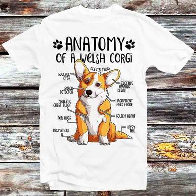 Anatomie van een Welsh Corgi T-shirt B730