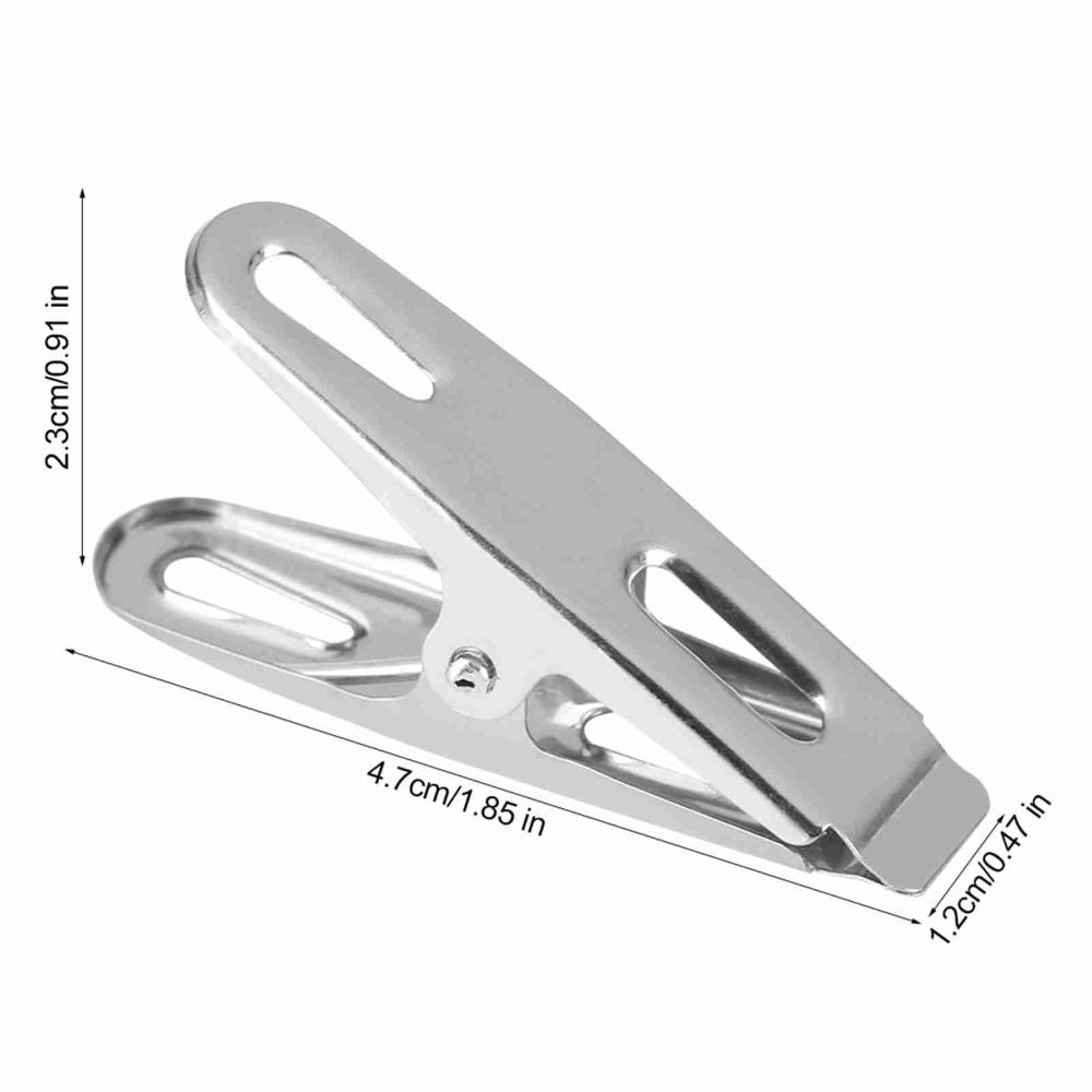 20Pcs Laundry Stainless Steel Clothes Peg Windproof Multi-functional Laundry Clip Small Sock Clip Balcony